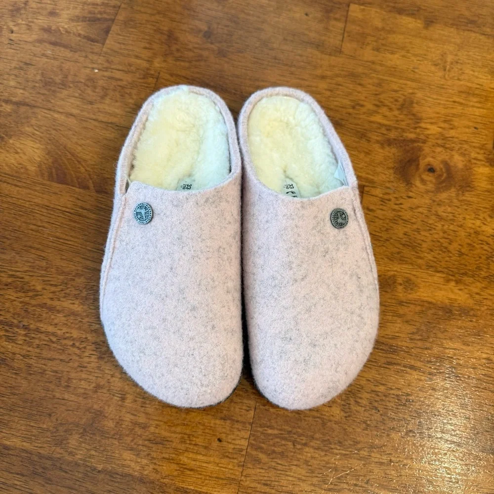 Birkenstock Zermatt Shearling Wool Felt Clog size 2